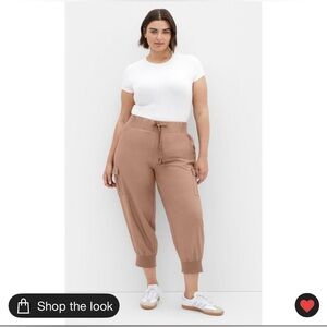 City Chic High Rise Cargo Jogger Pants NWT Style Camel Plus Size 12